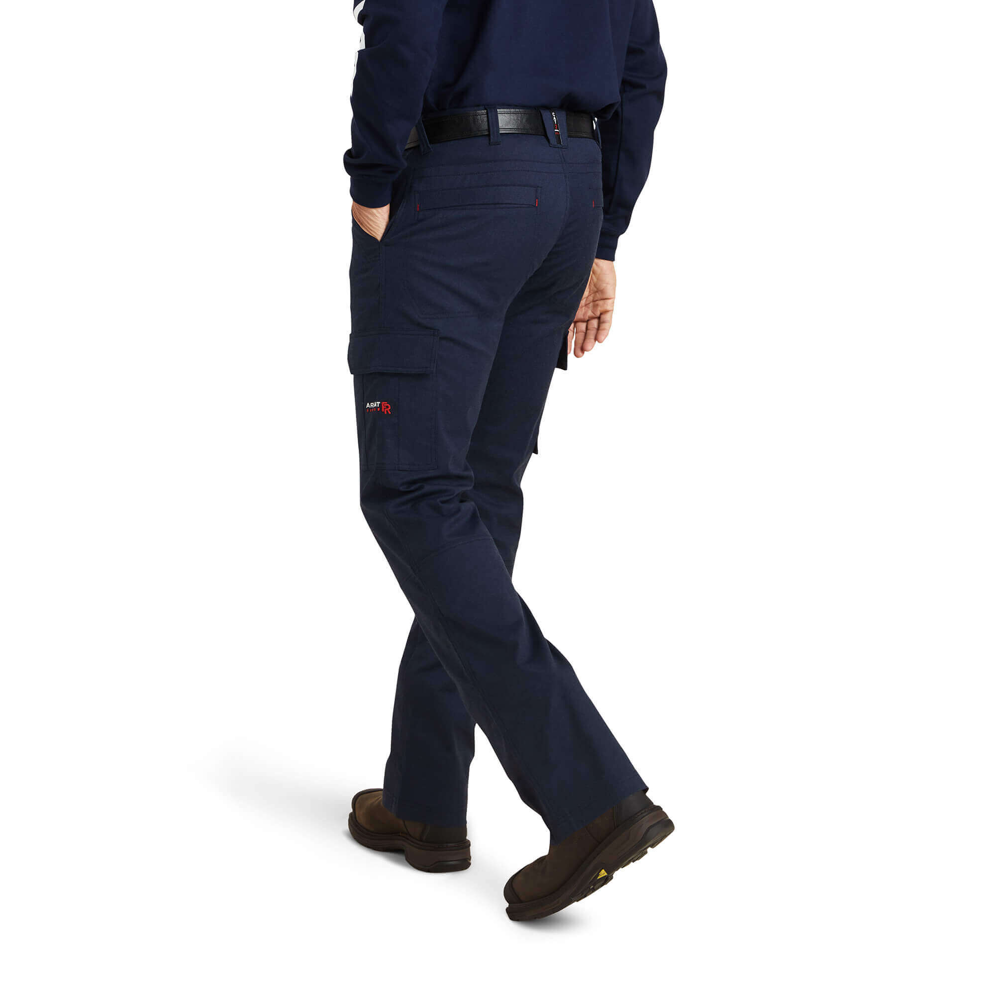 Men's FR M7 Slim DuraStretch Duralight Twill Straight Pant in Fr Navy  Cotton, Size: 31 X 30 by Ariat