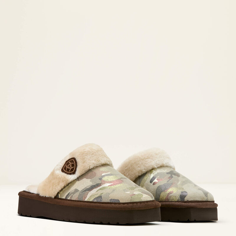 Jackie Square Toe Stack Slipper