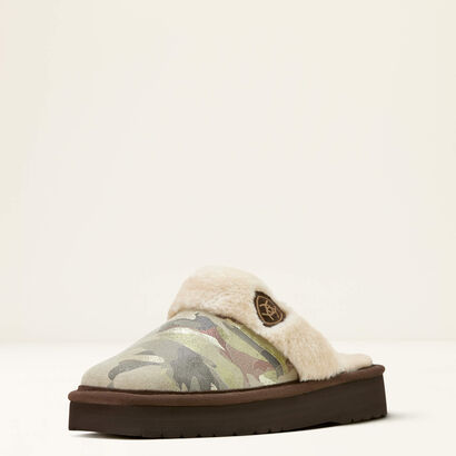 Jackie Square Toe Stack Slipper