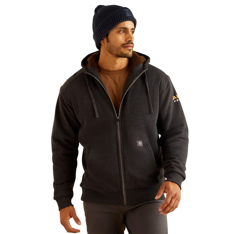 Rebar All-Weather Sherpa-Lined Full Zip Hoodie