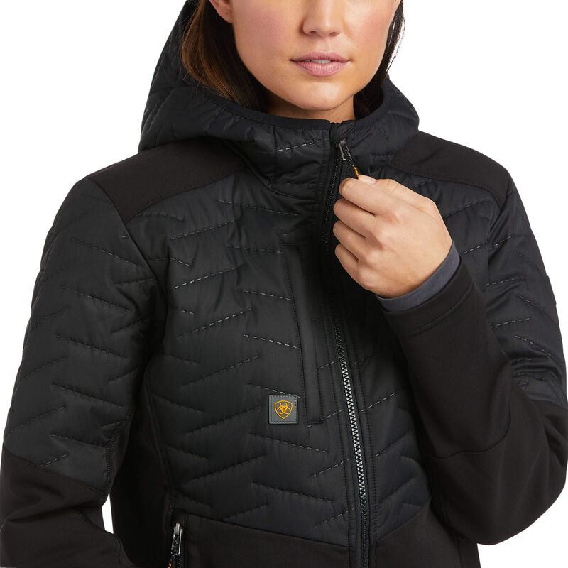 Women's Rebar Cloud 9 Insulated Jacket in Black, Size: Medium by Ariat