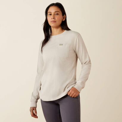 Rebar Cotton Strong Flying Eagle Long Sleeve T-Shirt Back