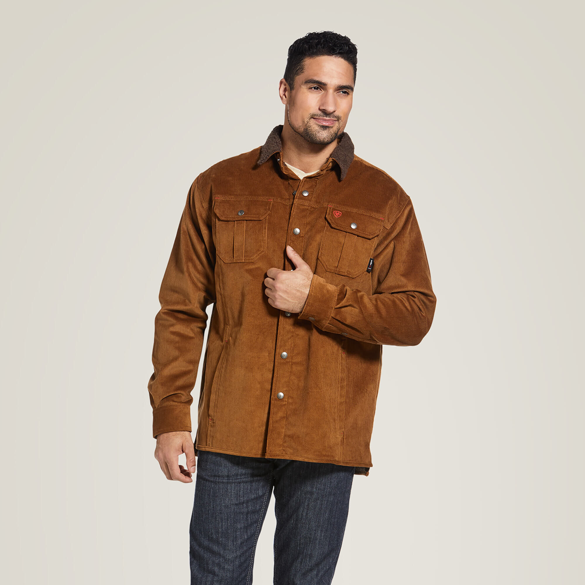 FR DuraStretch Sherpa-lined Corduroy Shirt Jacket