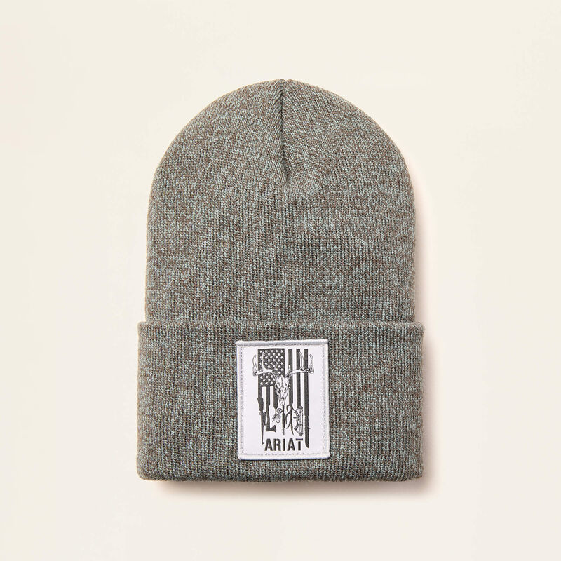 American Outdoors Patch Beanie