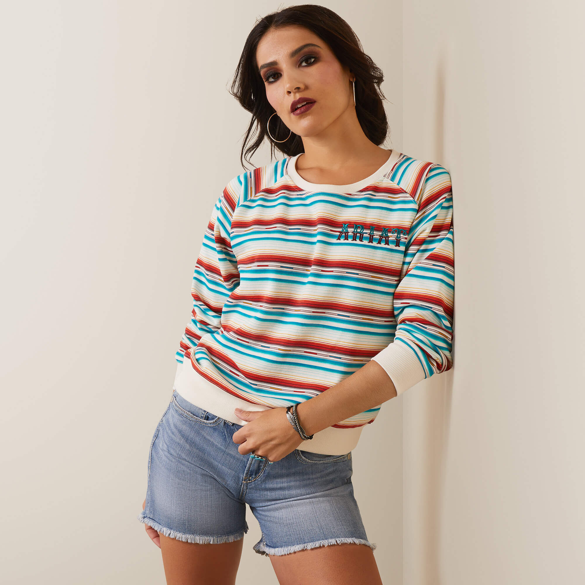 REAL Rosa Serape Sweatshirt