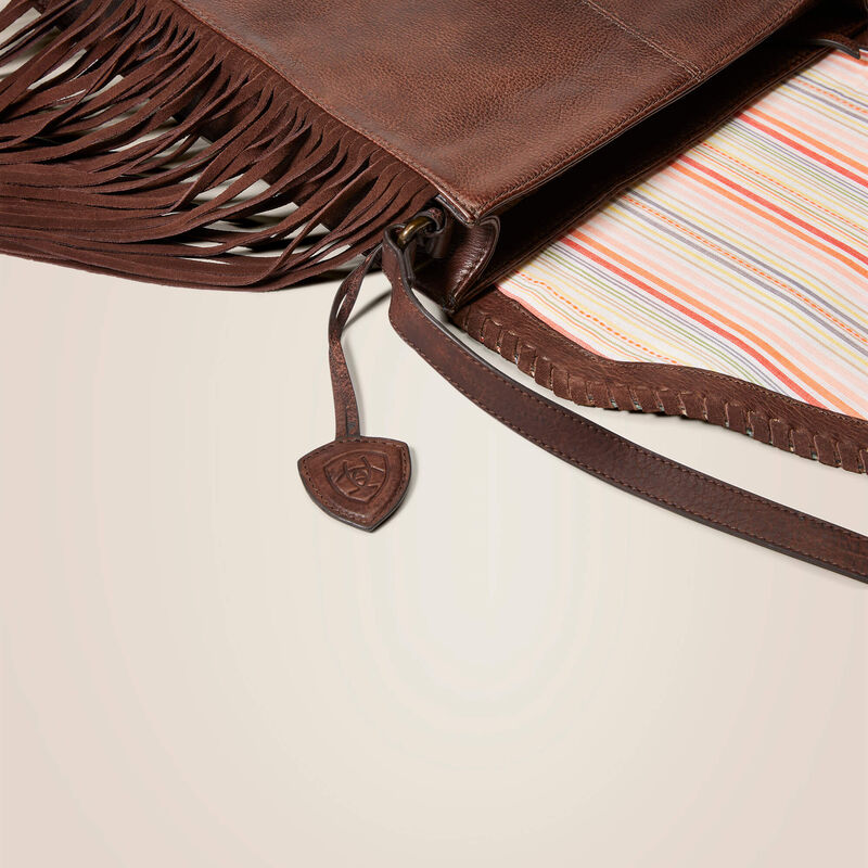 ARIAT - Serape & Fringe Style Crossbody Bag ( Brown / Multi )