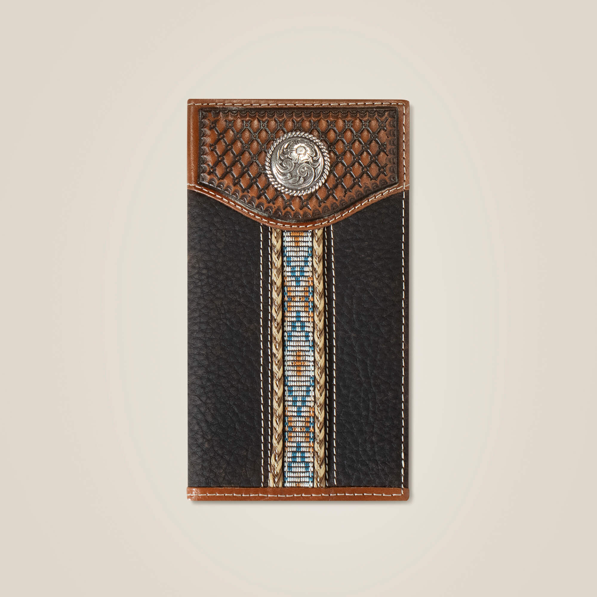 Braided Trim Rodeo Wallet