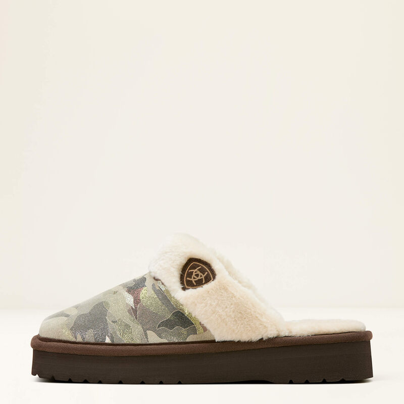 Jackie Square Toe Stack Slipper