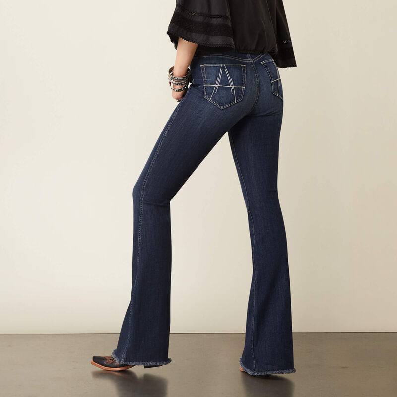 American Eagle Jeans Women's Vintage High Rise Raw Hem Blue Denim