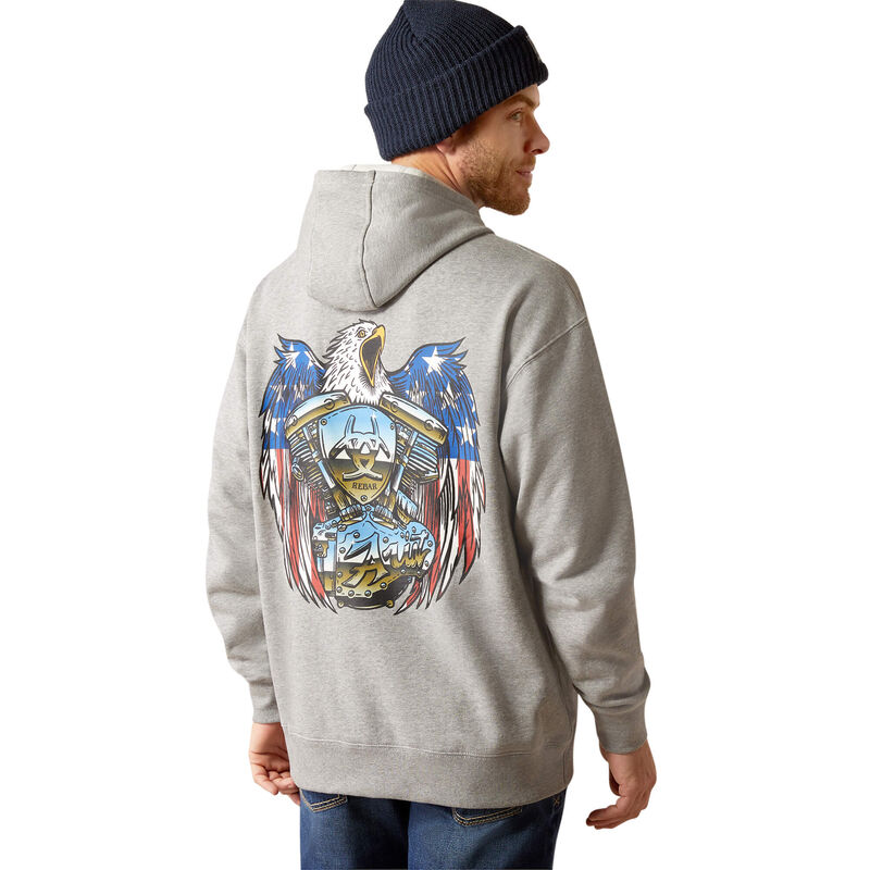 Rebar Workman Moto Eagle Hoodie