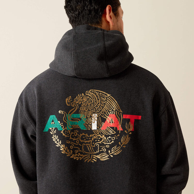 Mexico Flag Lockup Hoodie