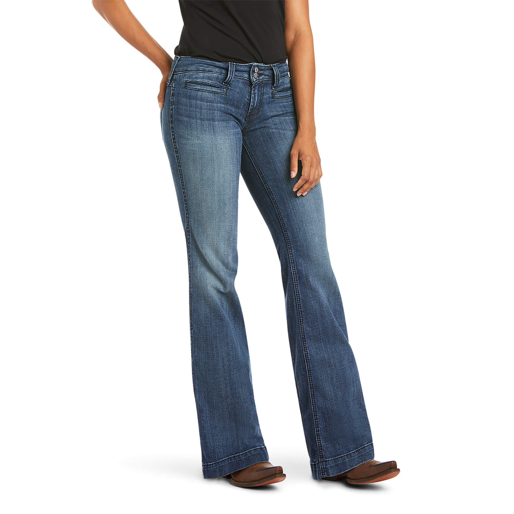 Womens Wrangler Retro Premium High Rise Trouser Jean