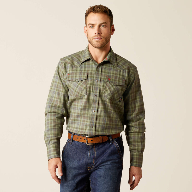 FR Sawtooth Retro Fit Snap Work Shirt