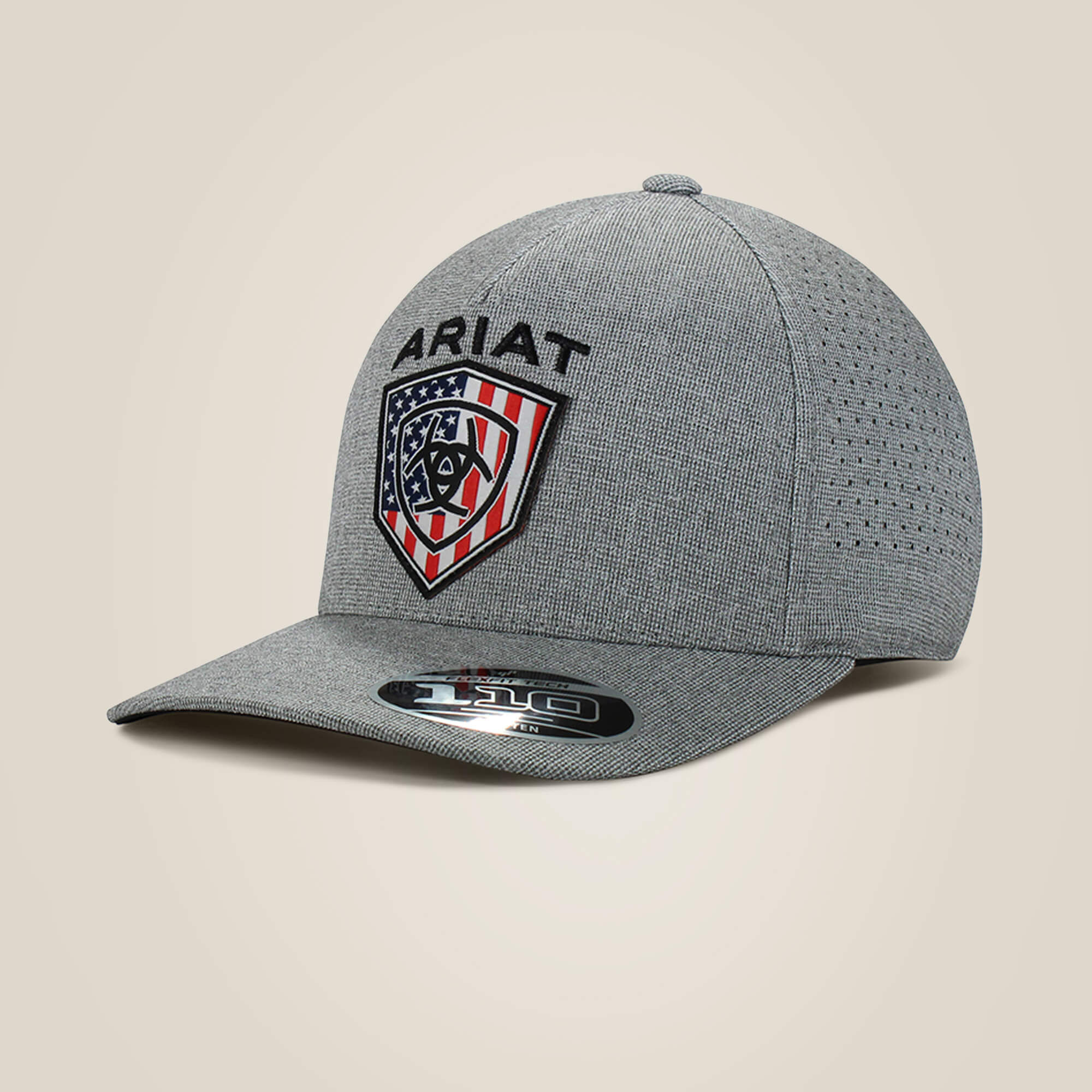 Usa flag shield logo cap