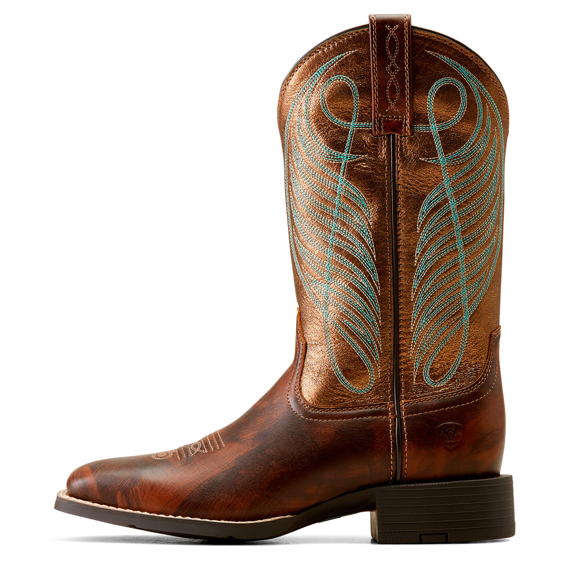 ariat round up square toe boots