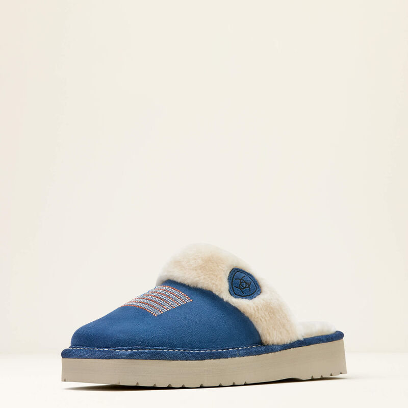 Jackie Square Toe Stack Slipper