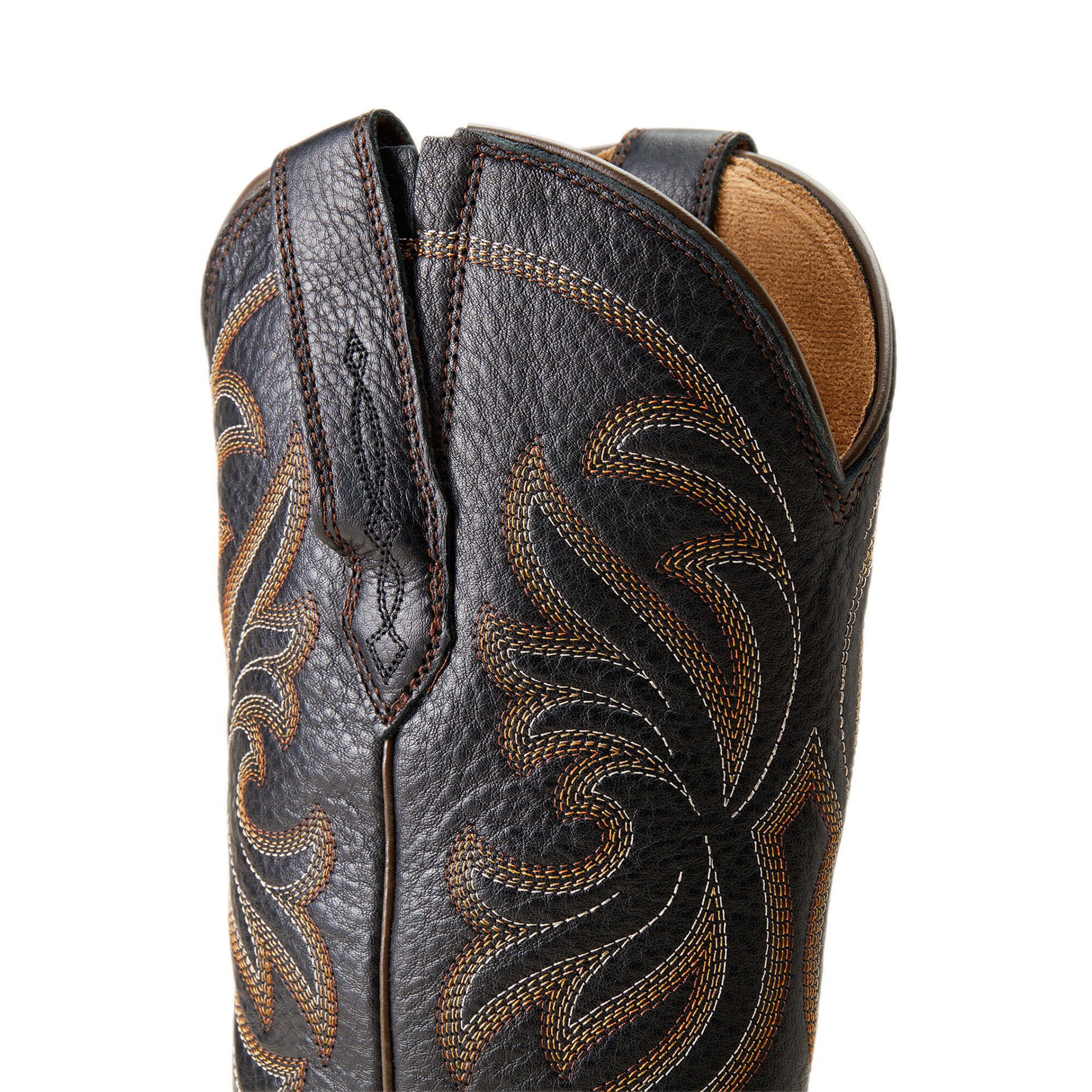 Women's Heritage J Toe Stretchfit Western Boots in Black Deertan, Size: 5.5  B / Medium by Ariat