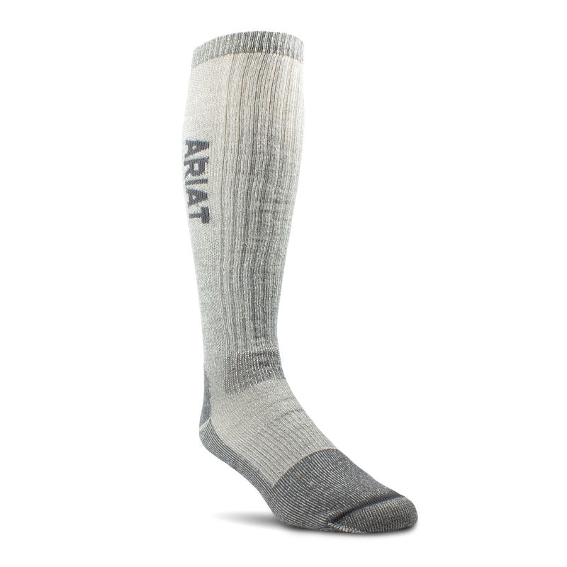 Midweight Merino Wool Blend Over The Calf Steel Toe Work Sock | Ariat
