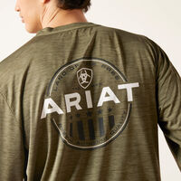 Ariat Mens Charger Logo T-Shirt - Poiniciana – Starr Western Wear