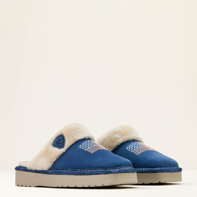 Jackie Square Toe Stack Slipper