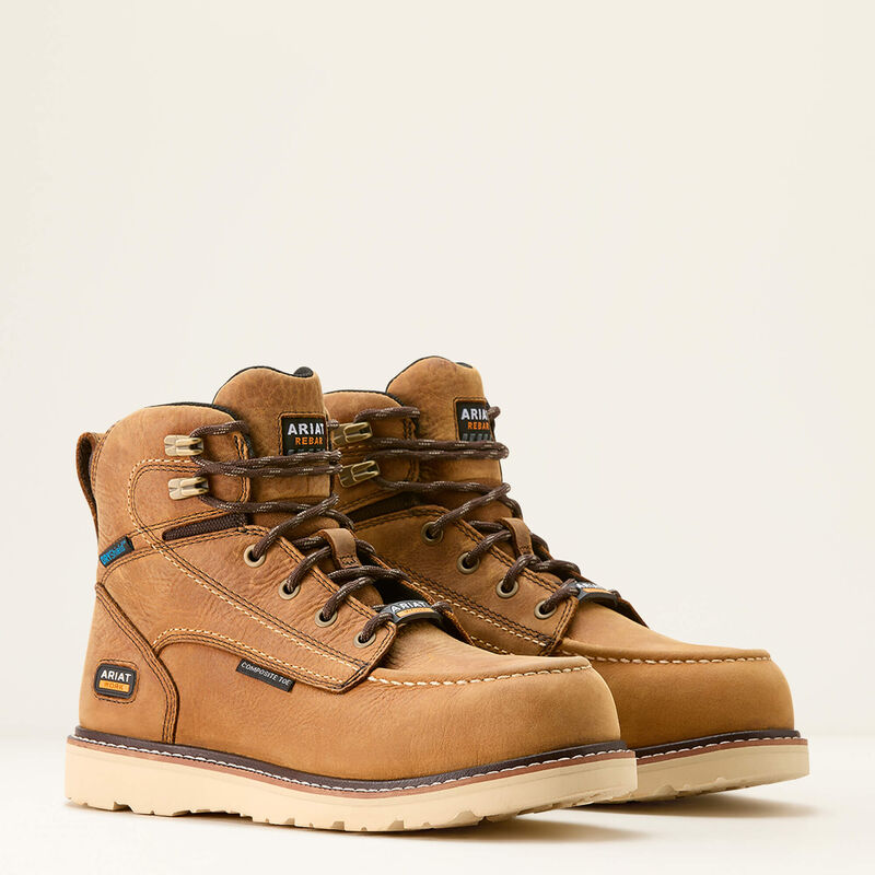 Rebar Wedge Moc Toe Waterproof Composite Toe Work Boot