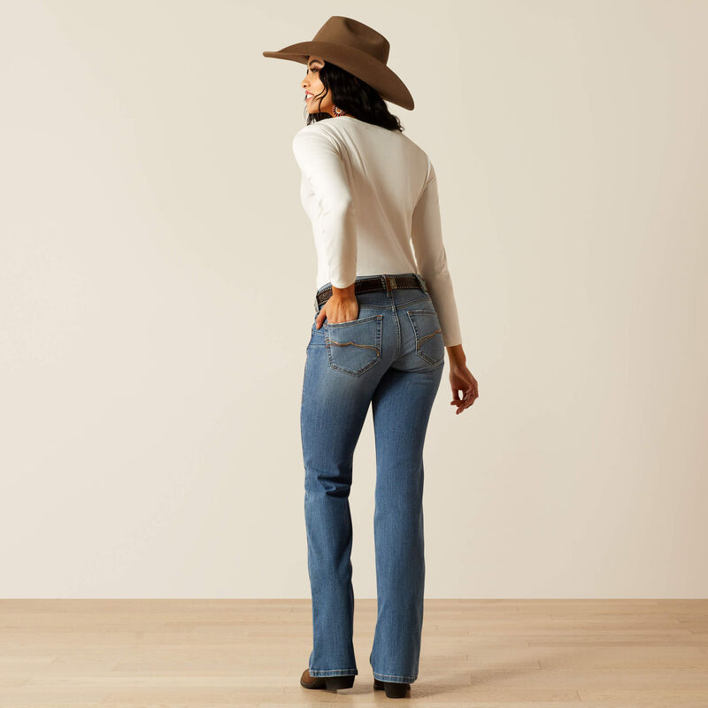 Mid Rise Allison Boot Cut Jeans