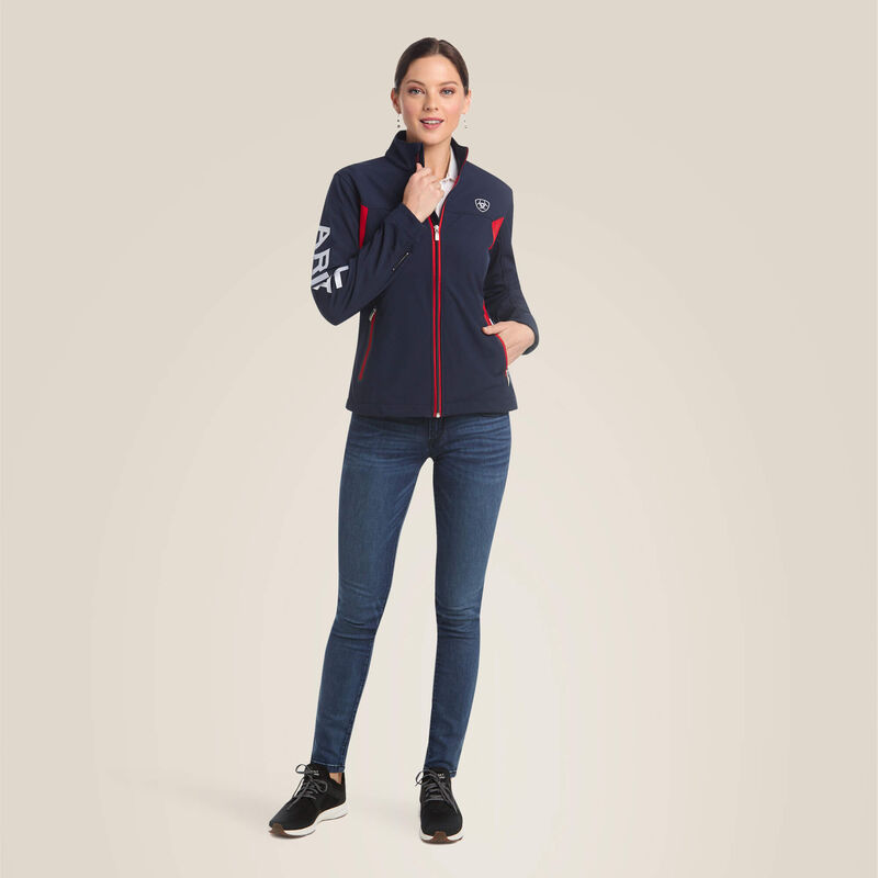Ariat Womens New Team Navy Softshell Jacket - 10019208