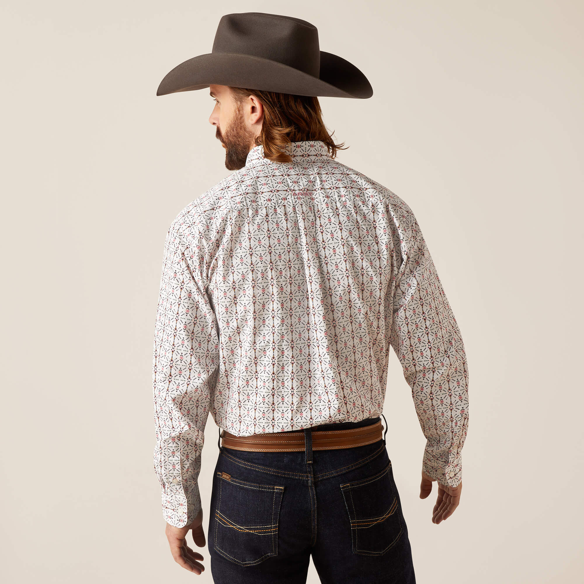 Men's Edgar Classic Fit Shirt in White, Size: Large_Tall by Ariat