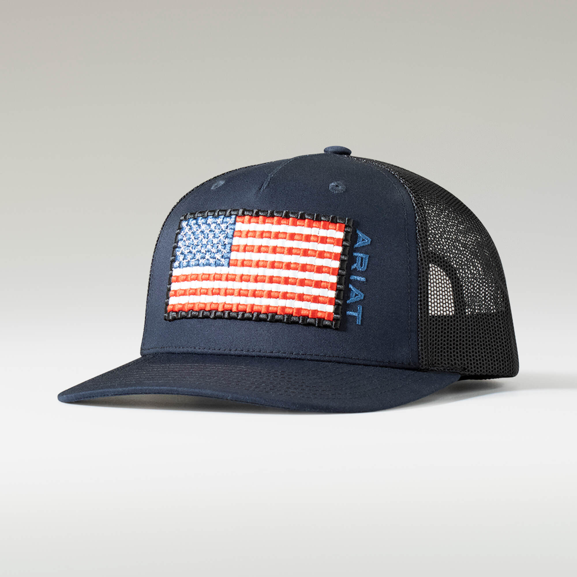 Basket Weave Flag Cap