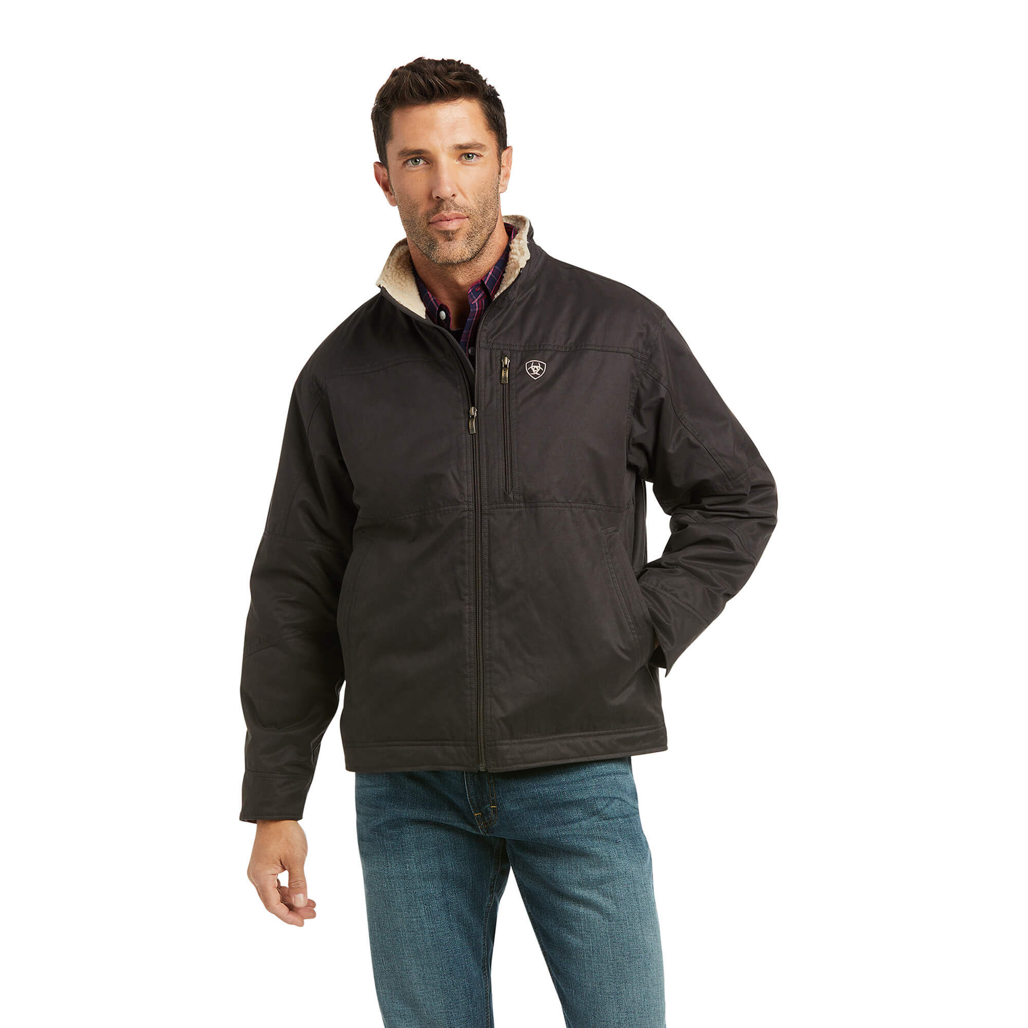 ariat jacket mens black