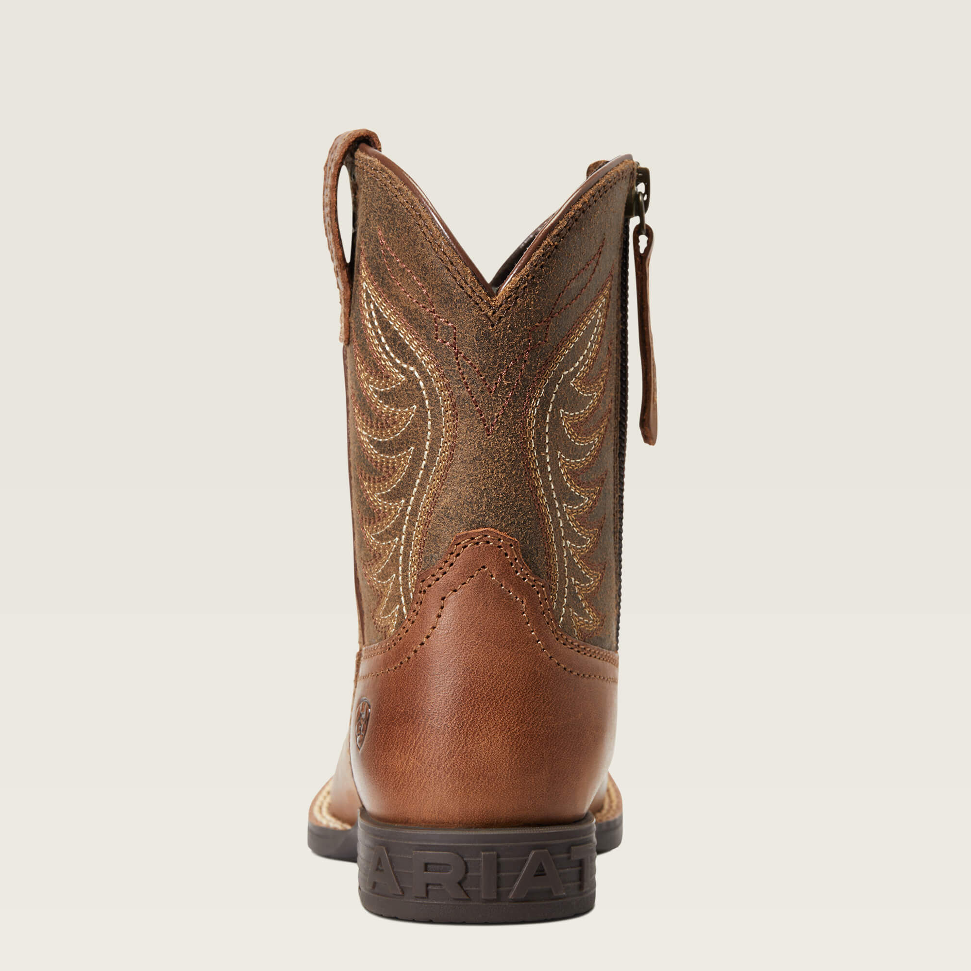 Kid's Amos Western Boots in Sorrel Crunch, Size: 10 K B / Medium by Ariat