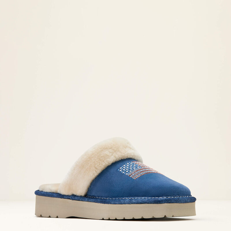 Jackie Square Toe Stack Slipper