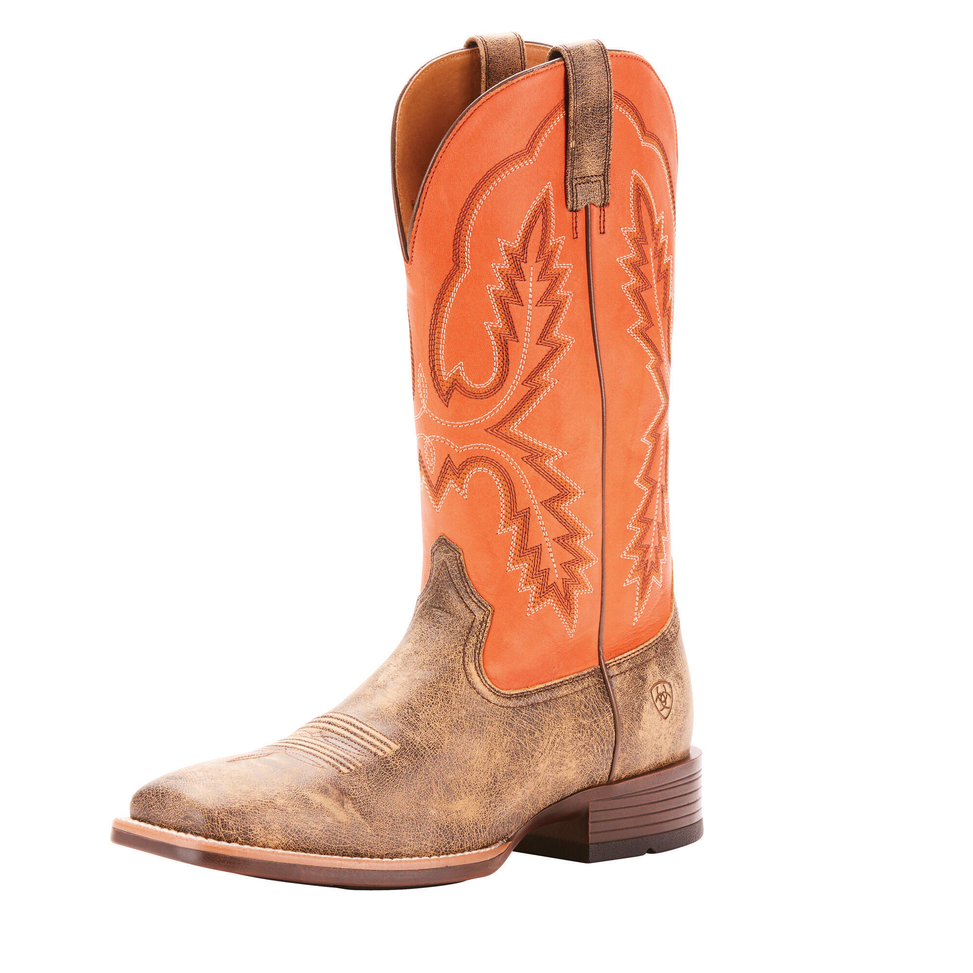 orange cowboy boots