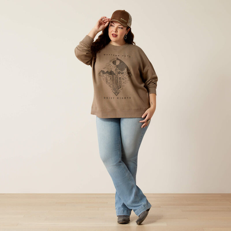 Western Days Oversized Sweatshirt