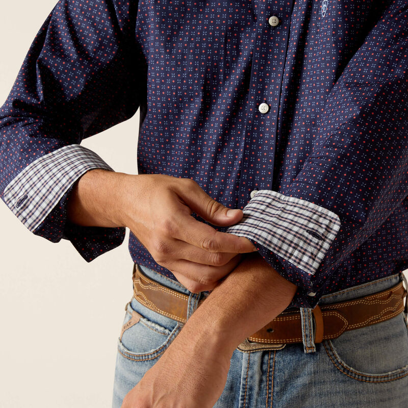 Wrinkle Free Wells Fitted Shirt