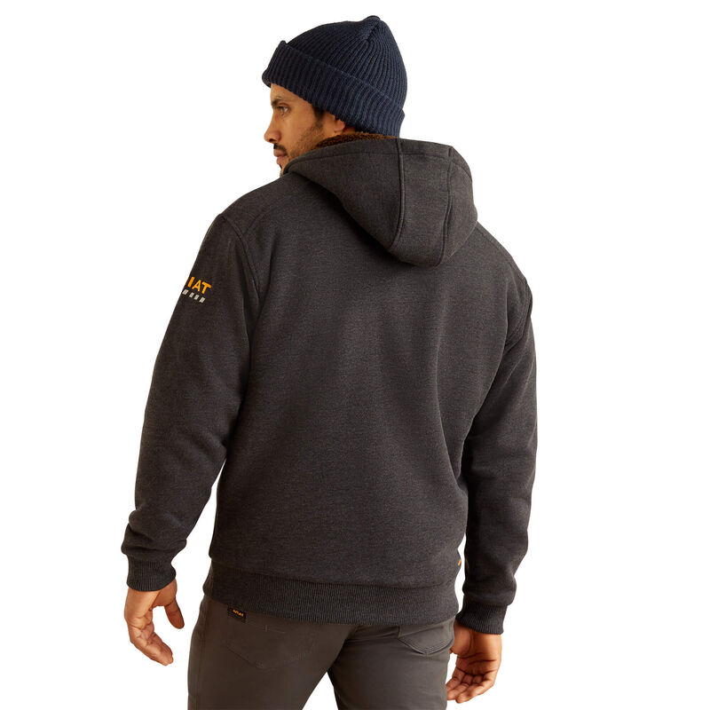 Rebar All-Weather Sherpa-Lined Full Zip Hoodie