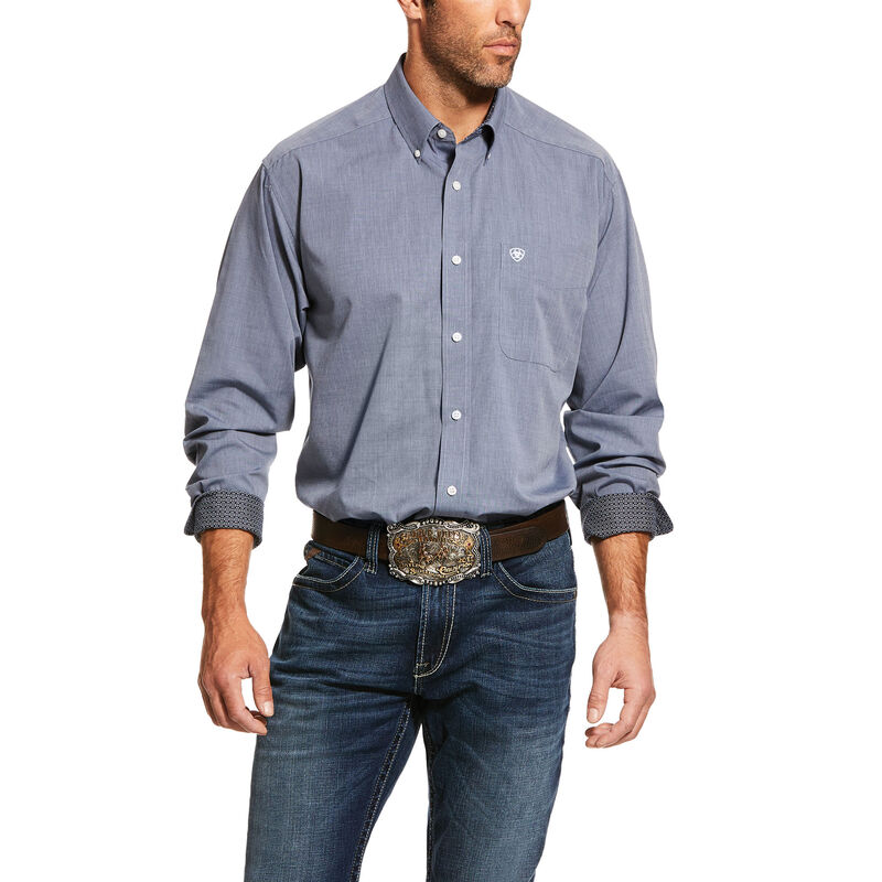 Wrinkle Free Solid Pinpoint Oxford Classic Fit Shirt | Ariat