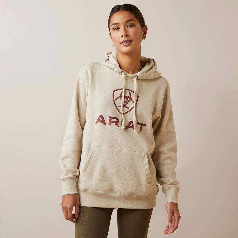 Ariat: Women's Wheat Heather REAL Scenic 1/2 Zip Sweatshirt – La