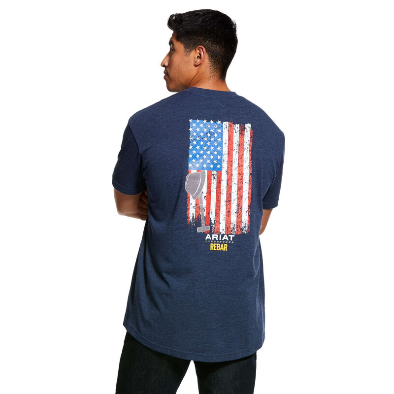 Rebar Cotton Strong American Grit Graphic T-Shirt | Ariat