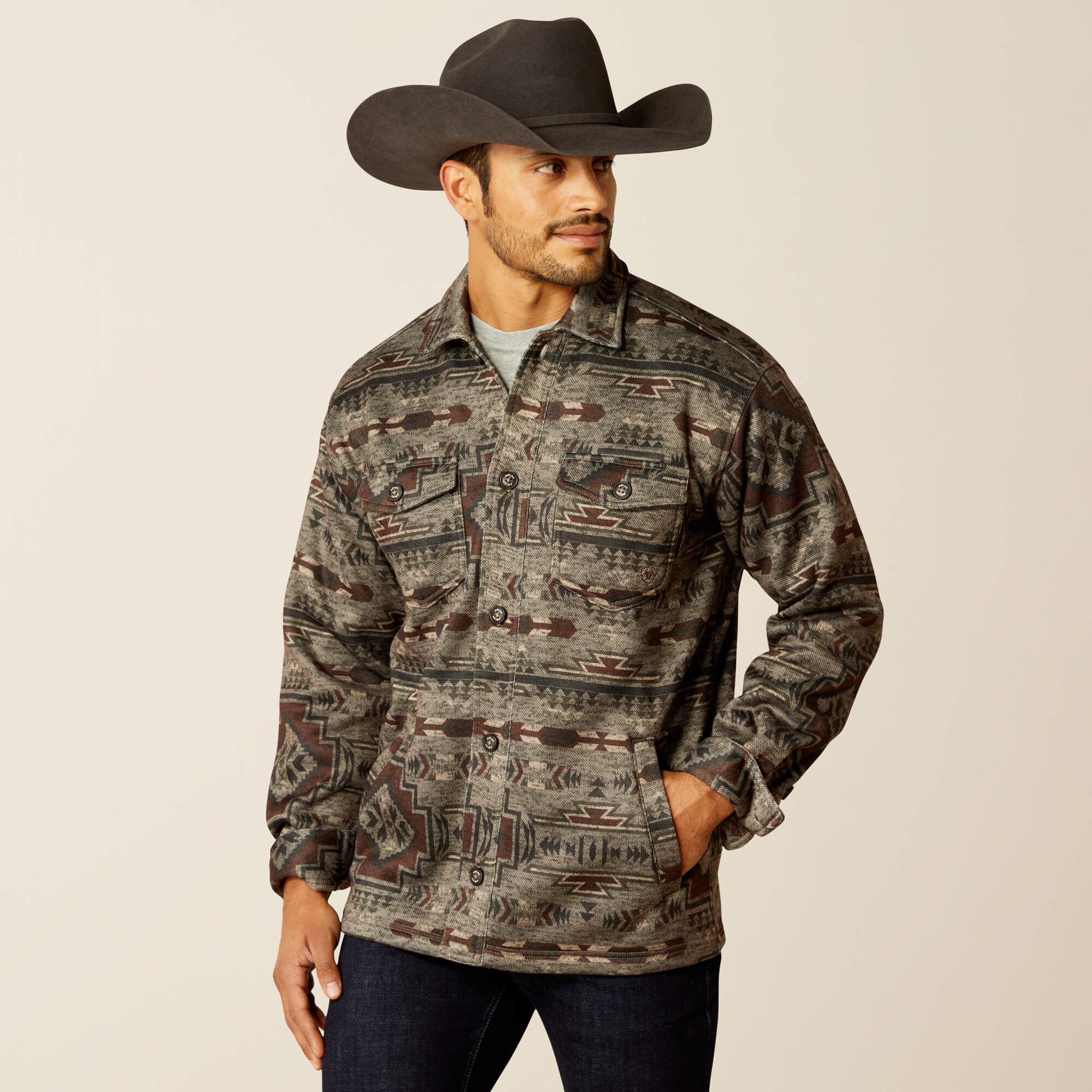 Caldwell Printed Shirt Jacket