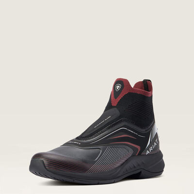 Ariat Ascent Ladies Paddock Boots - Black Knit/Red Black Knit/Red, £55.00