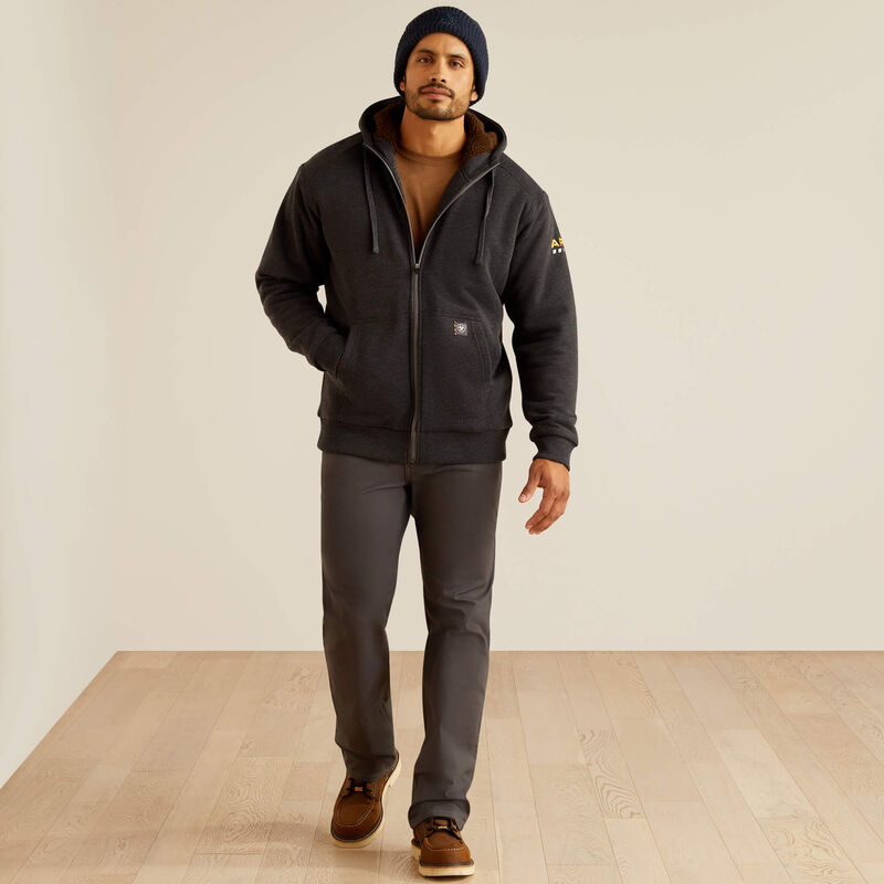 Rebar All-Weather Sherpa-Lined Full Zip Hoodie