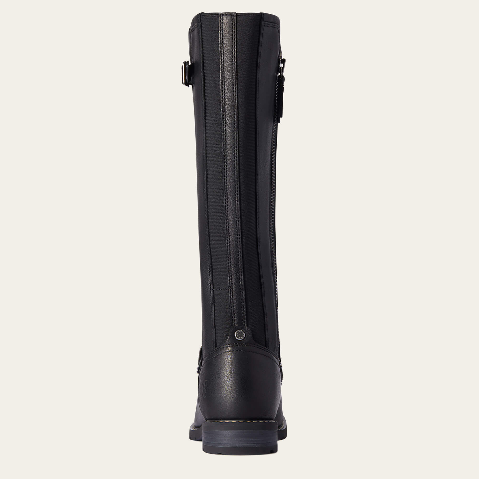 Women's Sadie Waterproof Boots in Black Leather, Size: 7 B / Medium by Ariat