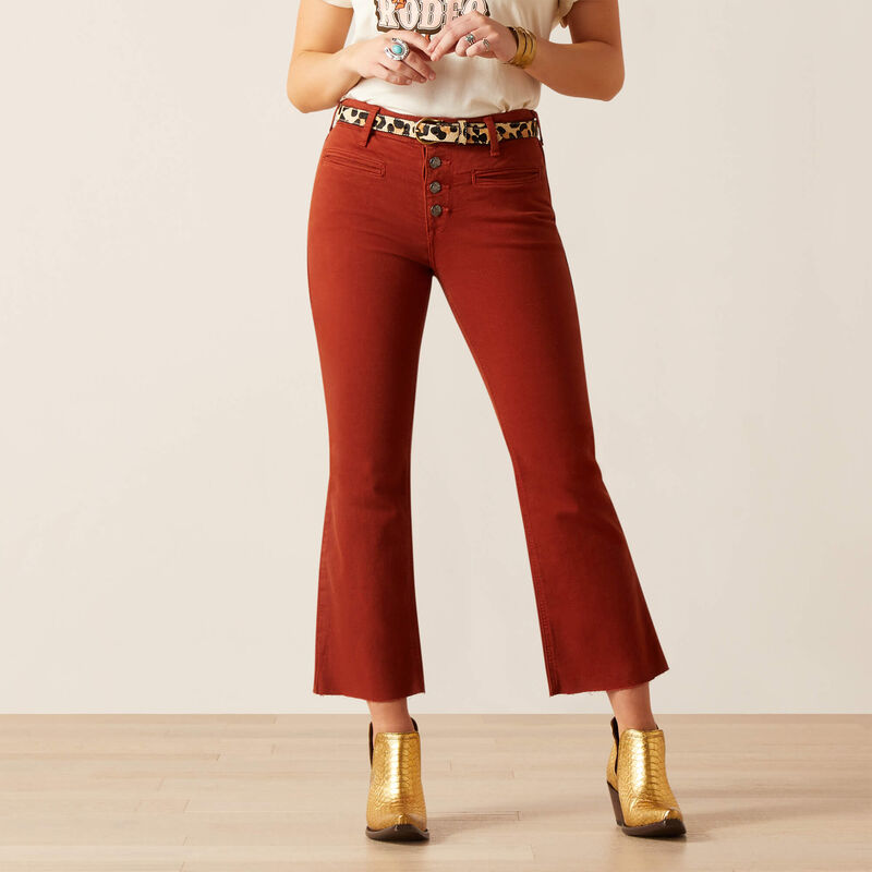 On-The-Go Kick Flare Pant • True Red