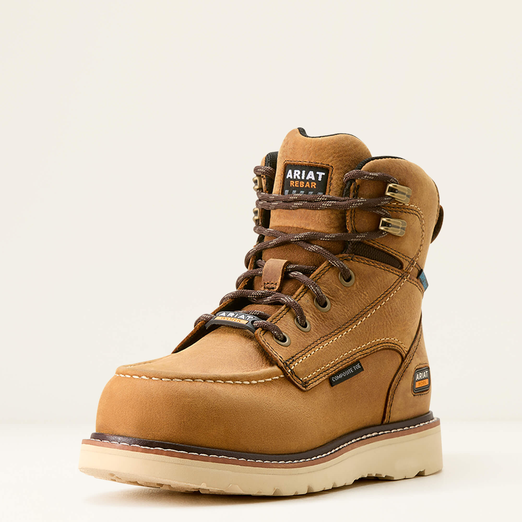 Rebar Wedge Moc Toe Waterproof Composite Work Boot