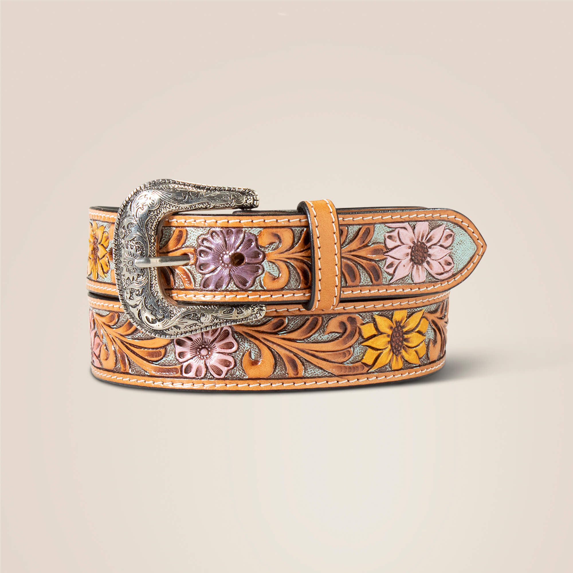 Floral Emboss Belt