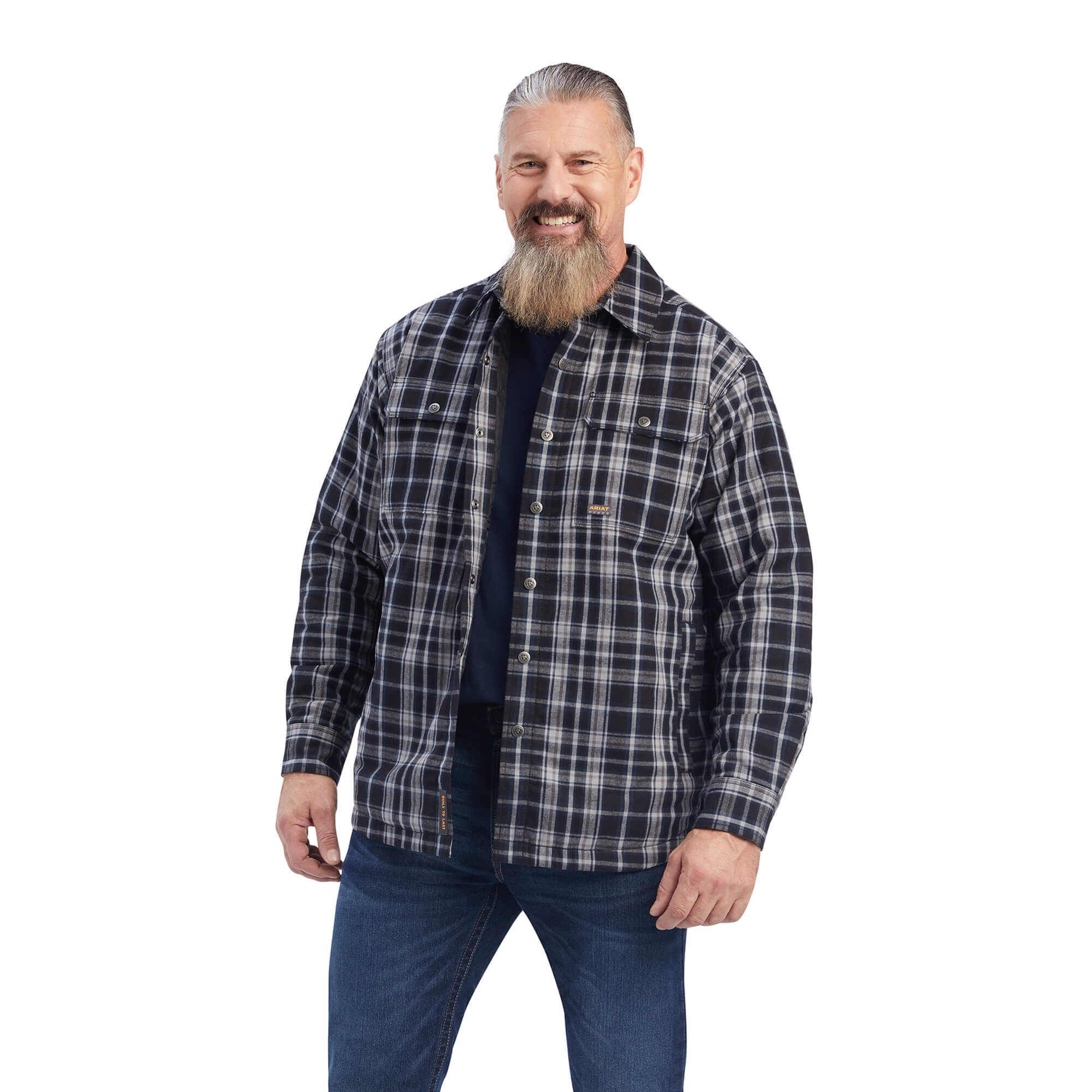 Rebar Flannel Insulated Shirt Jacket | Ariat