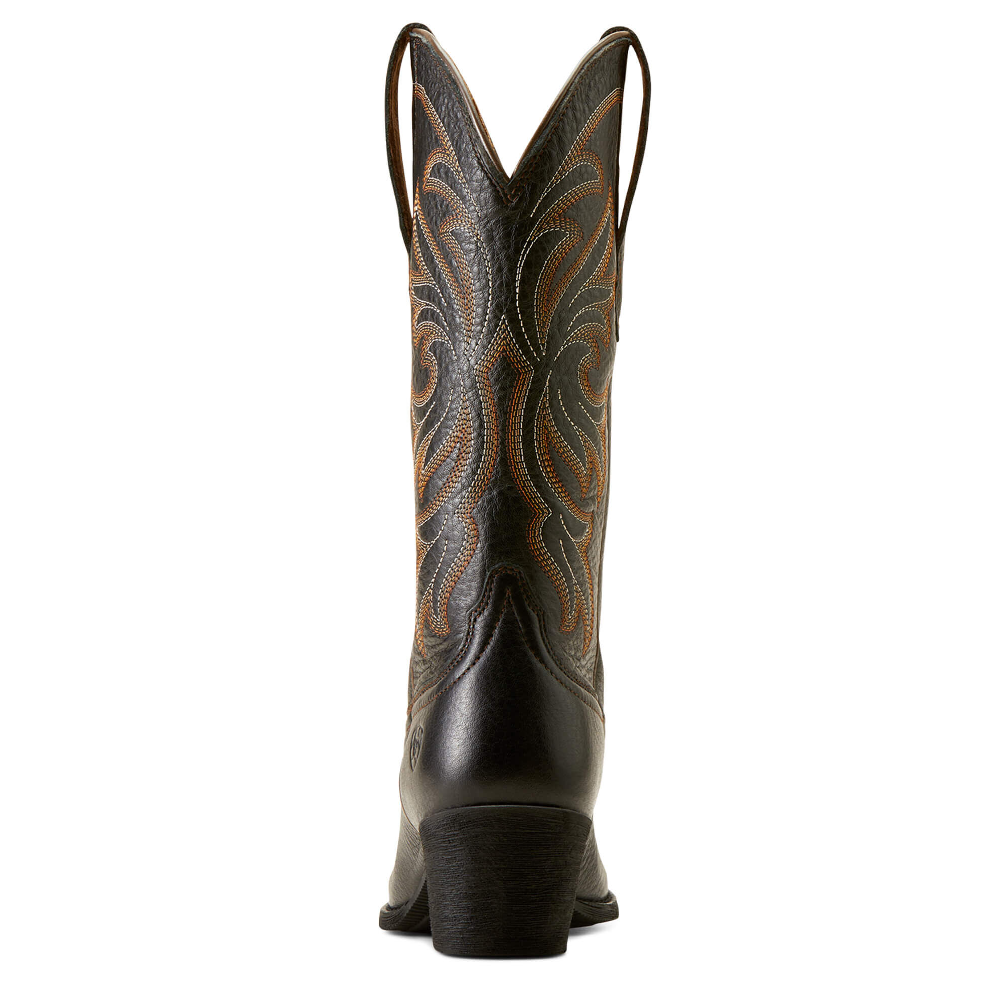 Women's Heritage J Toe Stretchfit Western Boots in Black Deertan, Size: 5.5  B / Medium by Ariat
