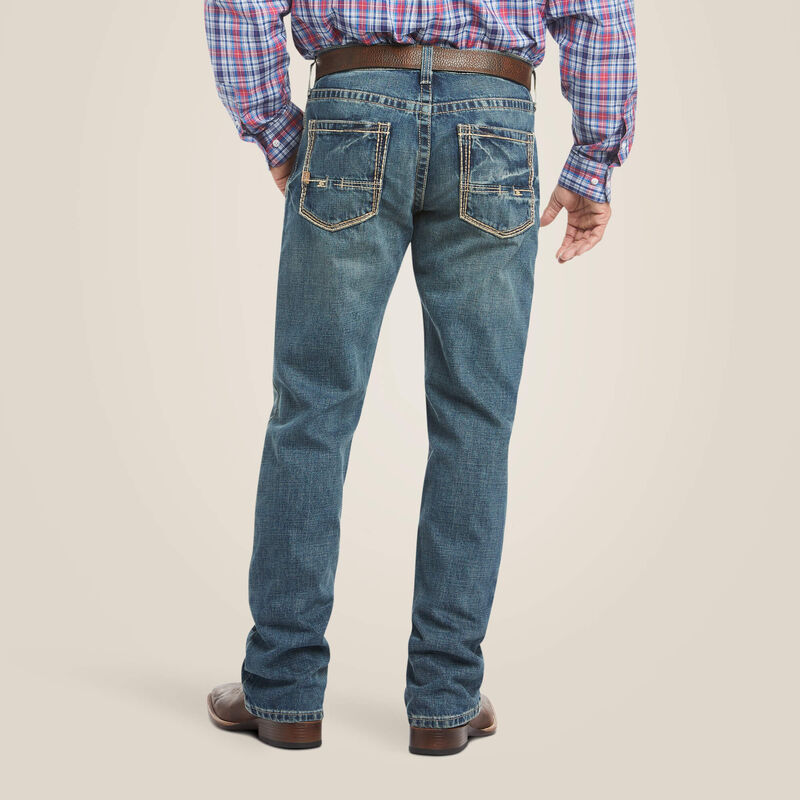 Men's M4 Low Rise Scoundrel Boot Cut Jeans Cotton, Size: 28 X 32 by Ariat