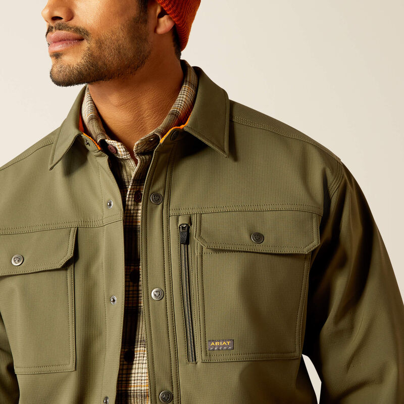 Rebar DuraStretch Utility Softshell Shirt Jacket